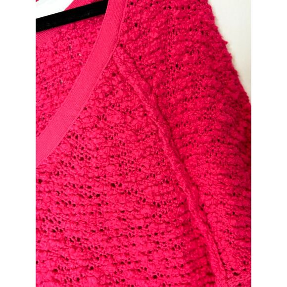 Free People Vneck Loose Knit Sweater Size XS-small Boho Holiday k41 - Picture 15 of 16